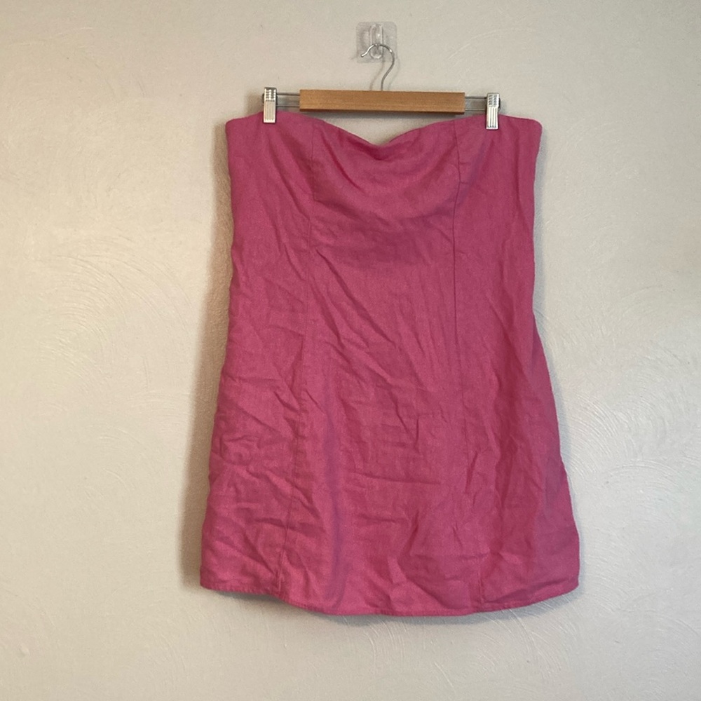 Old Navy Pink Strapless Bodycon Dress